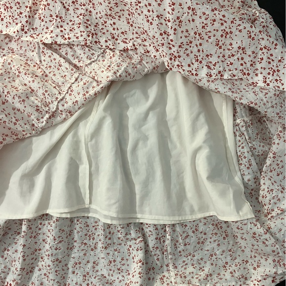 Banana Republic red and white floral midi dress XL - Picture 7 of 8